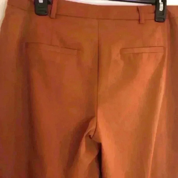 Dorothy Perkins Women’s Size 12 Rust Dress Pants Flat Front with Pockets - Picture 8 of 9